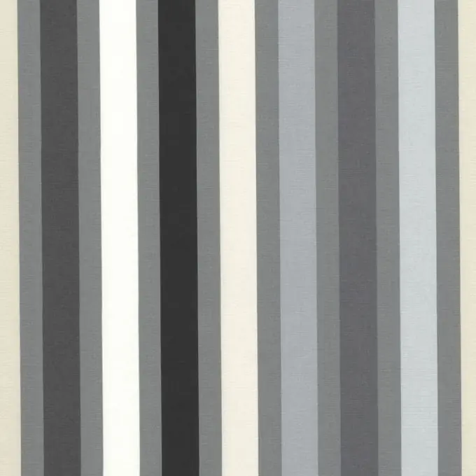 Dekobaumwollstoff mit breite schwarzen Streifen Neue Ware