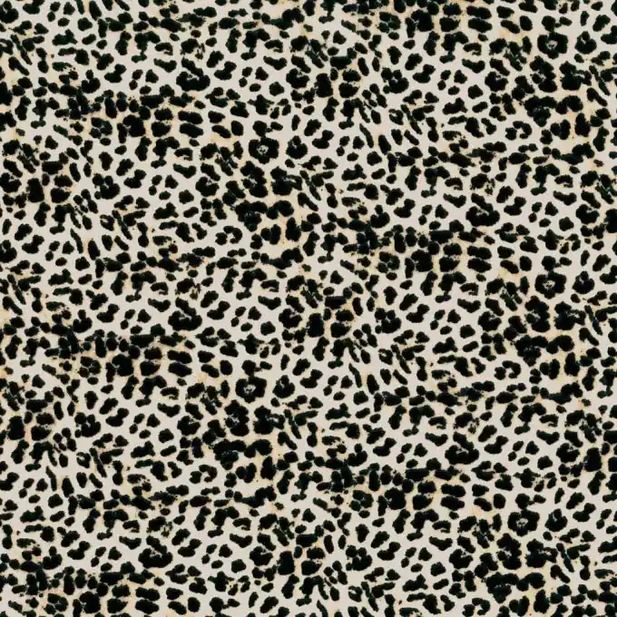 Leopard Voile Stoff 145cm – Weiß Schwarz Beige Saisonangebot