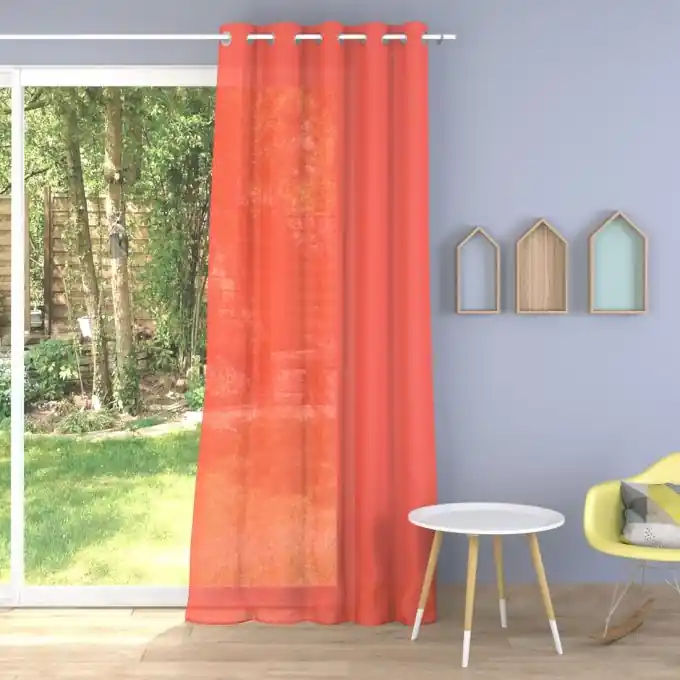 Leinenstoff Streifen orange Must-Have