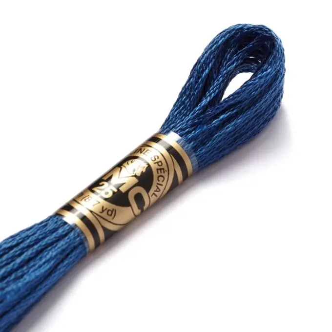 Preisreduziert Mouliné-Faden für Stickereien – Blautöne – COL 312