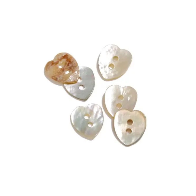 2-Loch Perlmuttknopf 12mm Naturfarbe Must-Have