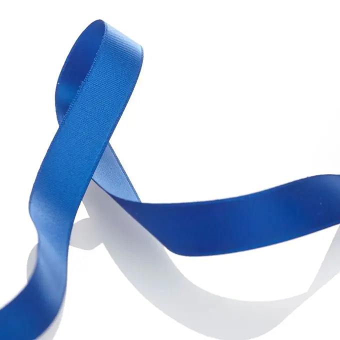 Zertifiziert Doppelseitiges Satinband Blau 16mm