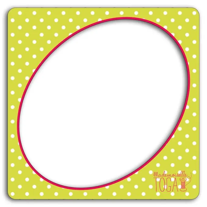 Schablone Nähen Oval Echt