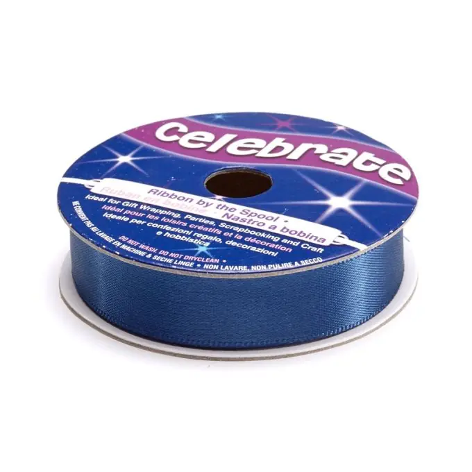 Satinbandspule, marineblau, 13 mm Kostenloser Versand