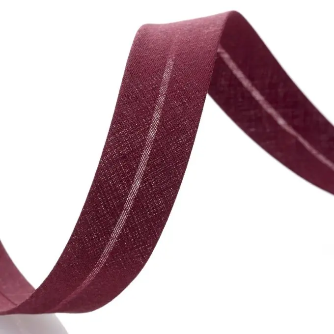 Bordeauxroter Biaisband 20mm Breit Kostenfreie Lieferung