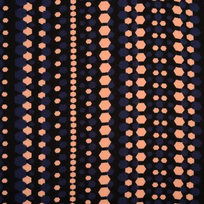 Vintage Blauer Crêpe-Stoff, 145 cm Breite Im Trend