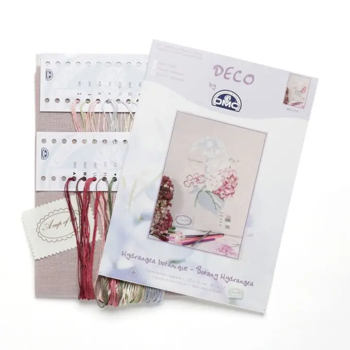 Botanisches Stickbild Hydrangea 22×31 cm Bestseller