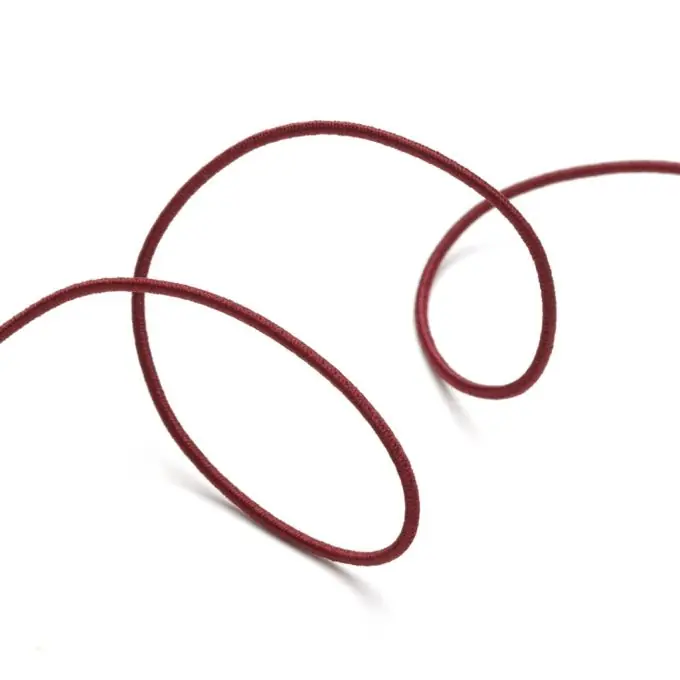 Elastische Kordel, 1,5 mm, bordeauxrot Geprüft