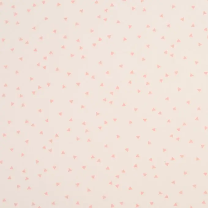 Zertifiziert Popeline Stoff Rosa Dreiecke – 145 cm Breite