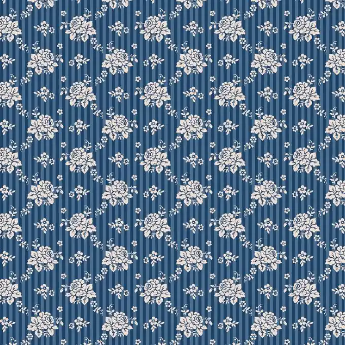 Tilda Emily Teal Stoffcoupon 50 cm – Patchworkstoff Preiswert