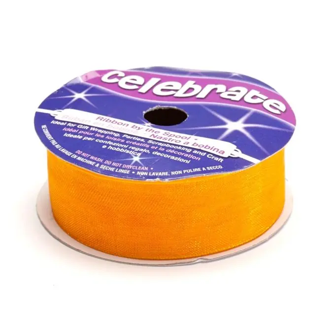 Organzabandspule, orangegelb Letzte Chance