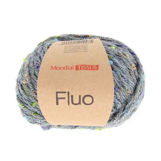 Schnäppchen Strickgarnknäuel Fluo – Dunkelgrau