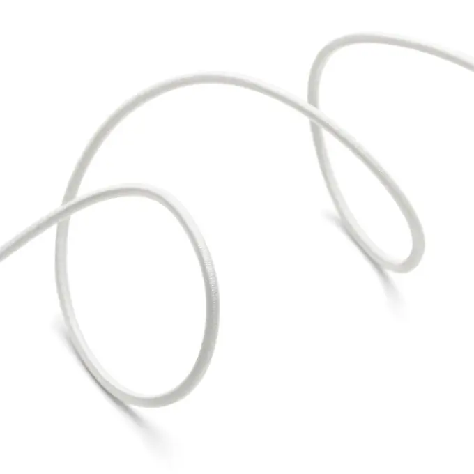 Elastische Kordel, 2 mm, weiß Mega-Angebot