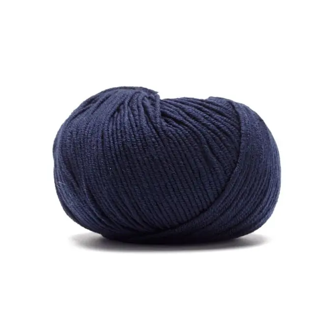 Kostenloser Versand Marineblauer Strickwolle 114 cm – Reine Schurwolle