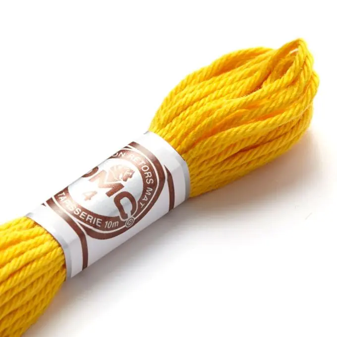 Meistverkauft Zwirnsfaden für Stickerei, mattes Gelb bis Orange – COL 2155
