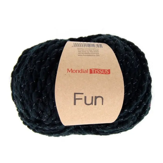 Billig Strickgarnknäuel Fun – Schwarz