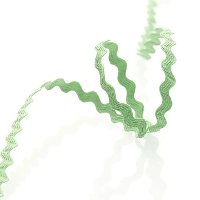 Zackenlitze, anisgrün, 8 mm Original