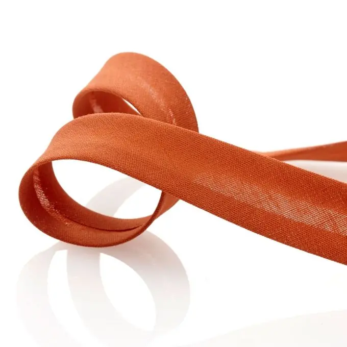 Garantierte Lieferung Textilband Rot-Braun 20 mm Biais