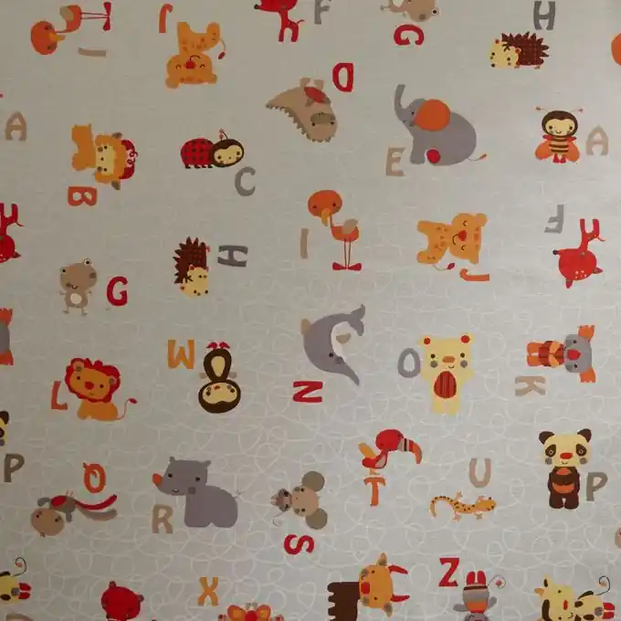 Exklusiv Kinder Cretonne Stoff Tiermotive 160cm Breite