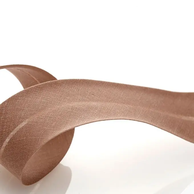 Exklusiv Schrägband für alle Textilien – Hellbraun 30 mm
