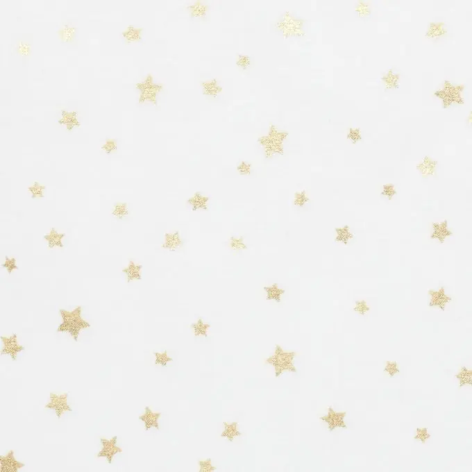 Neu Im Sortiment Baumwollstoff Sterne Metallic 145cm Breite