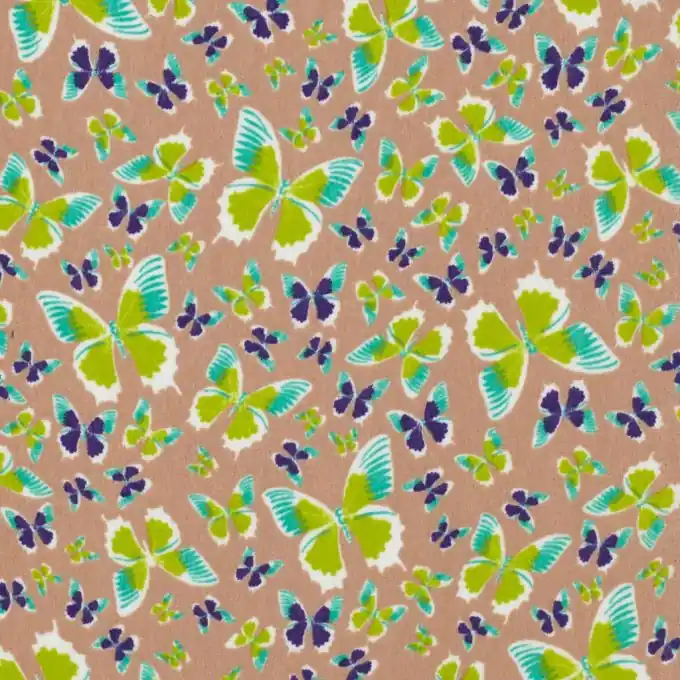 Schmetterlingsdruck Crêpe-Stoff 150 cm Breite Top-Seller