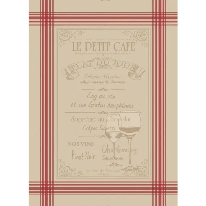 Geld-Zurück-Garantie Geschirrtuch Jacquard Menu