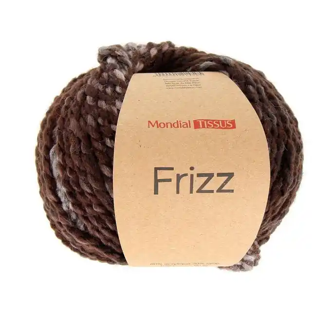 Mengenrabatt Strickgarn Frizz braun