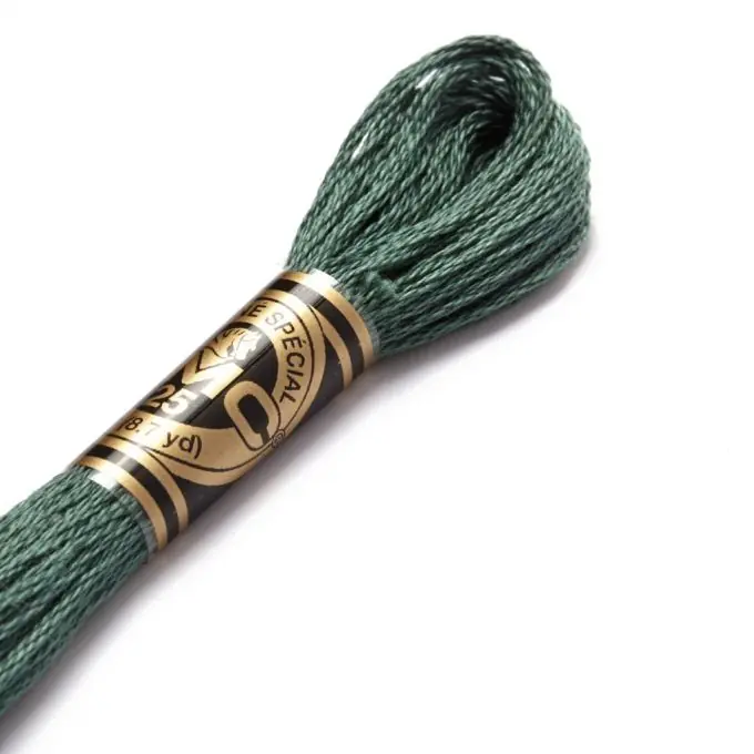 Neue Ware Mouliné-Faden für Stickereien – Grüntöne – COL 501