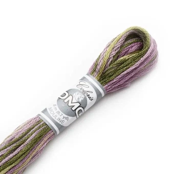 Mouliné-Faden Variation für Stickerei – kaki und violett – COL 4505 Mega-Angebot