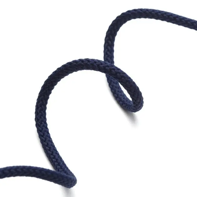 Wochenendangebot Geflochtene Kordel für Mäntel 4 mm – Marineblau