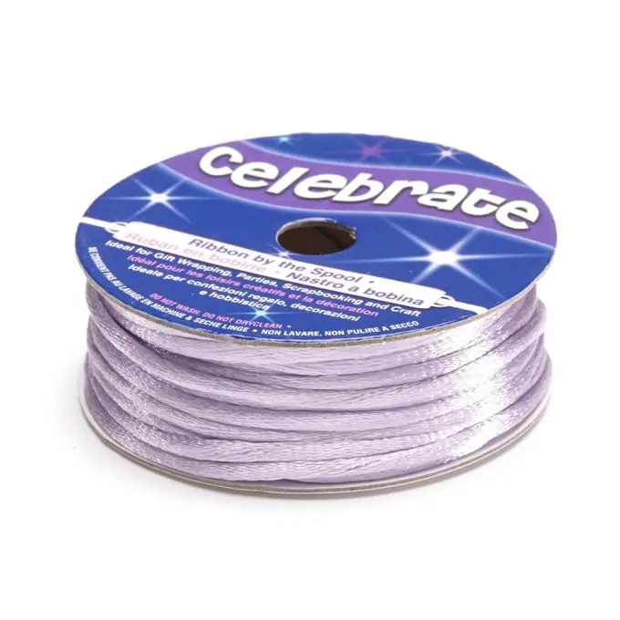 Kordel auf Spule 2 mm, blassviolett Echt