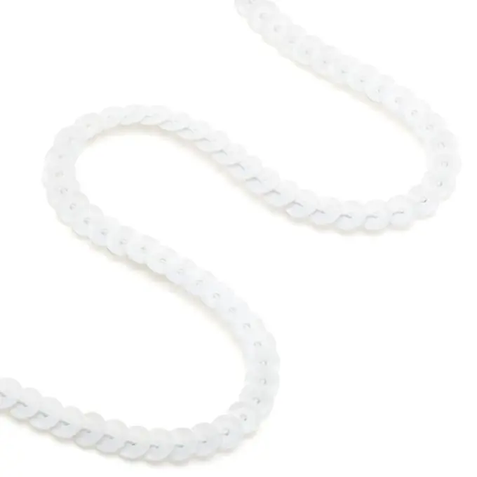 Pailletten-Band, Meterware – Weiß Highlight