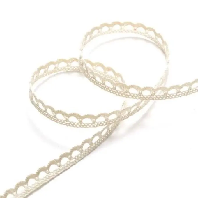 Neu Im Sortiment Spitzenband 10 mm, naturfarben