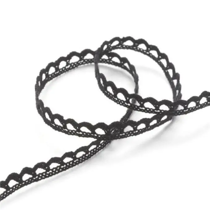 Spitzenband 10 mm, schwarz Top-Seller