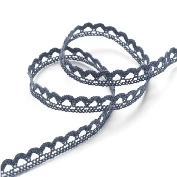 Spitzenband 10 mm, dunkelblau Geprüft