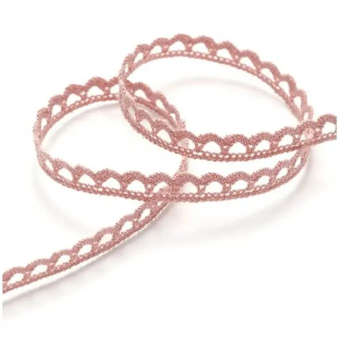 Meistverkauft Spitzenband 10 mm, lachsrosa