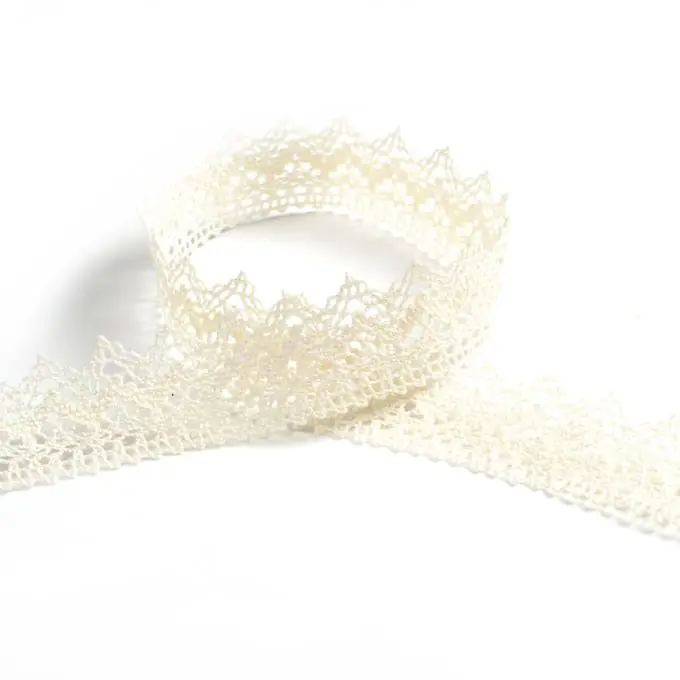 Spitzenband 25 mm, naturfarben Beliebt