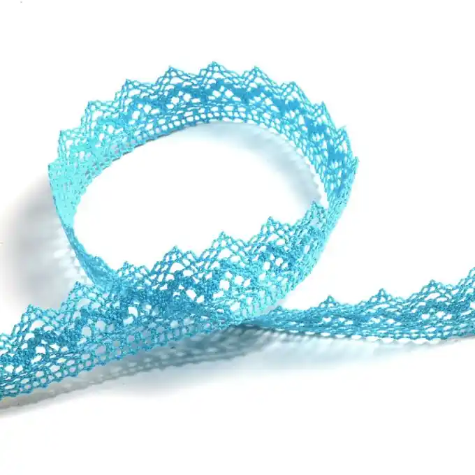 Spitzenband 25 mm, himmelblau Kracherpreis