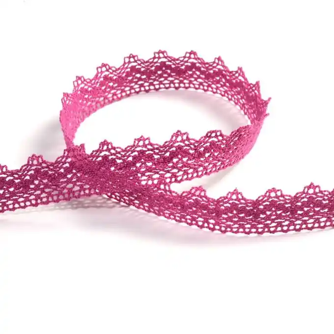 Spitzenband 25 mm, fuchsia rosa Expressversand