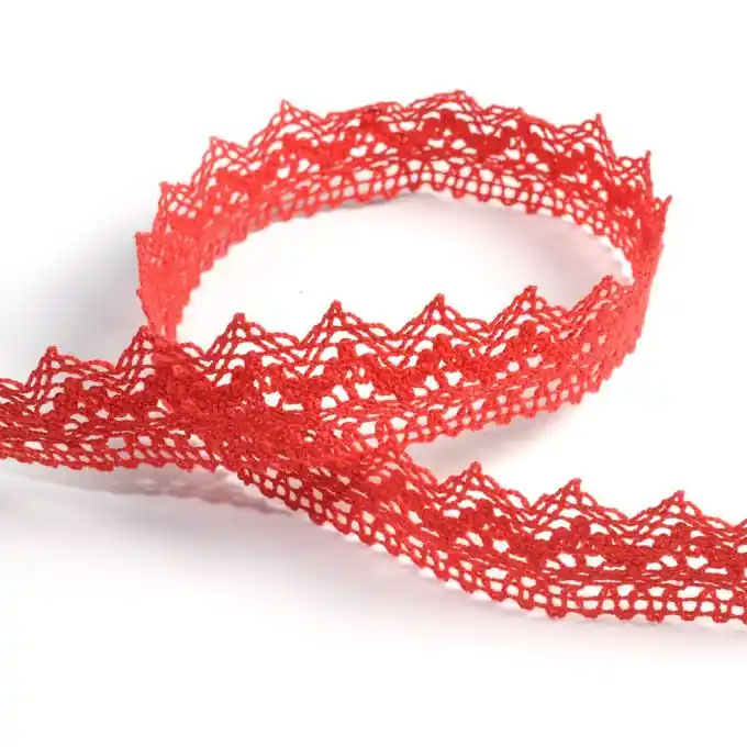 Spitzenband 25 mm, rot Angebot