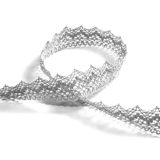 Letzte Chance Spitzenband 25 mm, grau