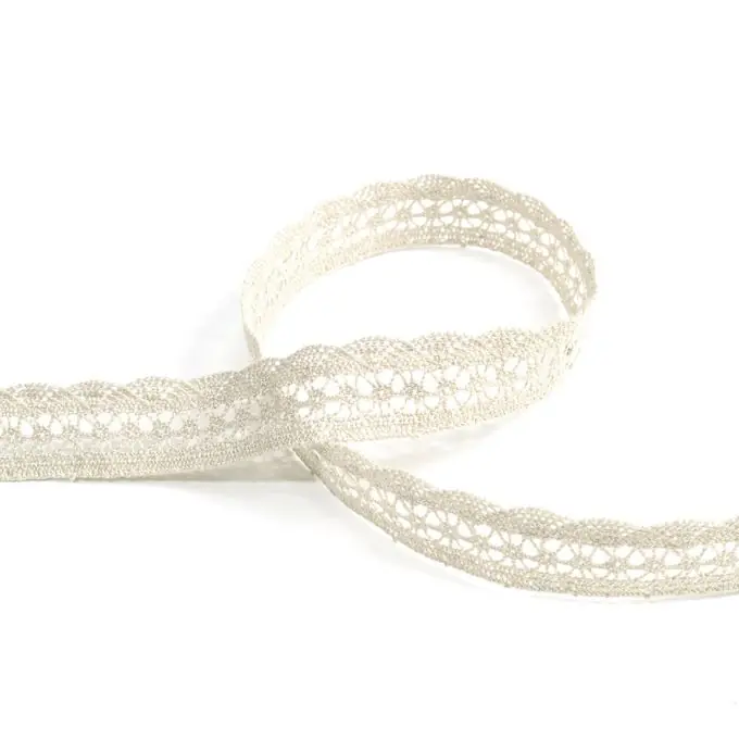 Weltweiter Versand Spitzenband 20 mm, ecru