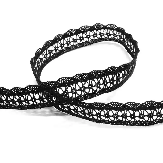 Exklusiv Spitzenband 20 mm, schwarz