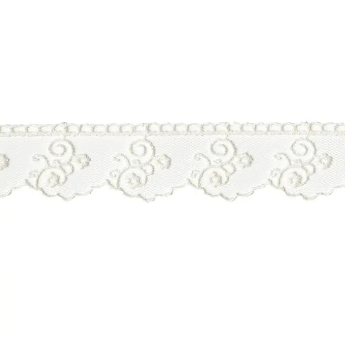 Dünnes Spitzenband 25 mm, ecru Gleich Bestellen