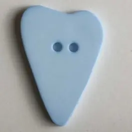 Jetzt Bestellen Herzknopf, asymmetrische Form, 2-Loch – Größe: 28mm – Farbe: blau
