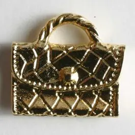 Taschenknopf, Kunststoff metallisiert – Größe: 27mm – Farbe: gold Preisknaller