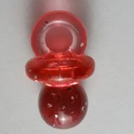 Kostenloser Versand Schnullerknopf – Größe: 23mm – Farbe: rot