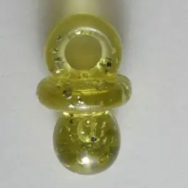 Hochwertig Schnullerknopf – Größe: 23mm – Farbe: gelb