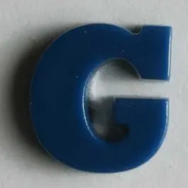 Ab Werk Buchstabenknopf G – Größe: 11mm – Farbe: blau